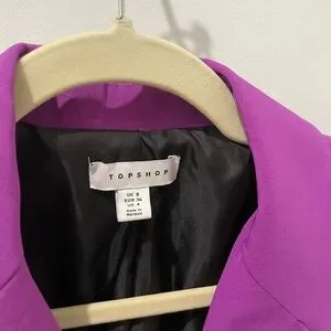 Topshop | Dresses | Topshop Cut Out Blazer Dress Purple Size 4 | Poshmark